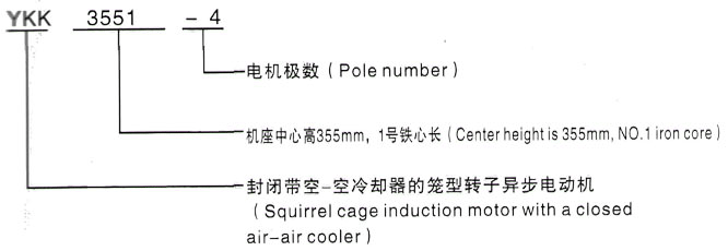 YKK系列(H355-1000)高压YKK4002-6三相异步电机西安泰富西玛电机型号说明